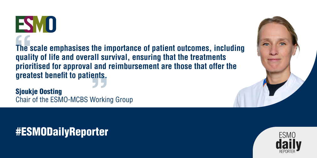 How does #ESMOMCBS v2.0 reflect the evolving #oncology treatment landscape and the priorities of #PatientsWithCancer? Sjoukje Oosting shares her insights in the #ESMODailyReporter.
🔗 ow.ly/pLI450WBRNc