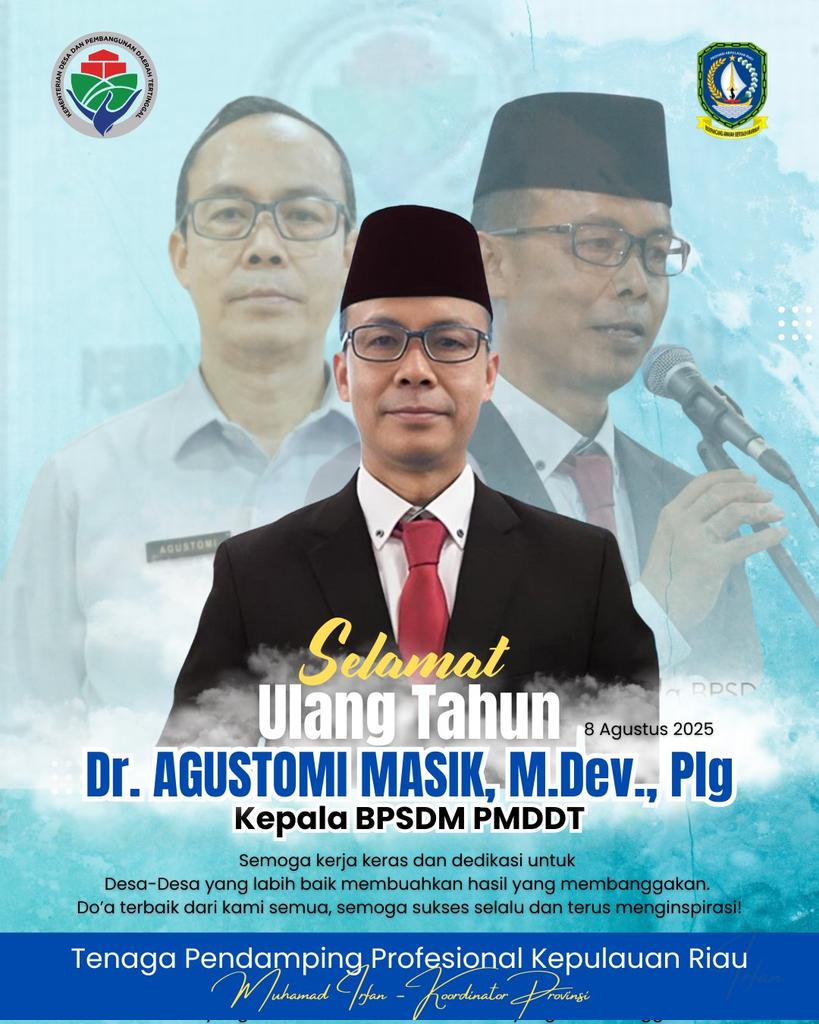 Selamat Ulang Tahun Pak Kaban, semoga sehat dan sukses selalu. Aamiin

#UlangTahun
#UlangTahunKabanBPSDM

<a href="/prabowo/">Prabowo Subianto</a>
<a href="/YandriSusanto27/">Yandri Susanto</a>
<a href="/ArizaPatria/">Ariza Patria</a>
<a href="/taufikmadjid71/">IG : taufik.madjid</a>
<a href="/kemendespdt/">#BangunDesaBangunIndonesia</a>
<a href="/bpsdmkemendesa/">Bpsdm Kemendesa</a>
<a href="/desapenusantara/">desapesonanusantara</a>