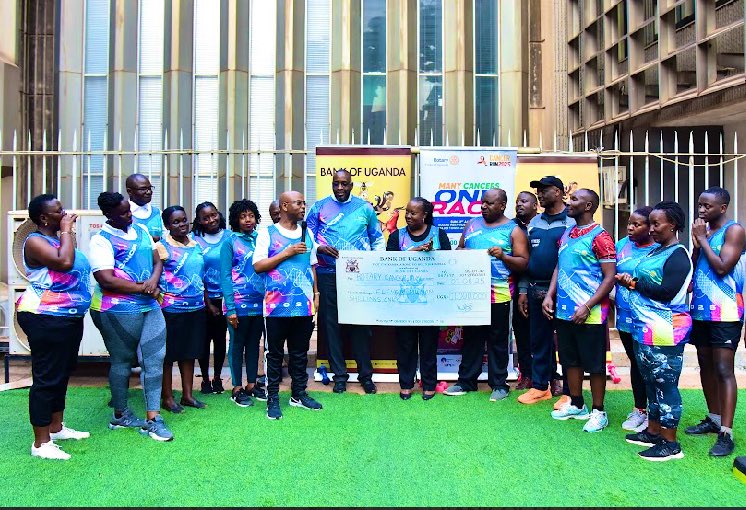 UgRotaryCancerP's tweet photo. .@BOU_Official joins #CancerRunUg25 in the fight against ♋️ cancer with a generous sponsorship of 11.000.000Ugx (Eleven Million Uganda Shillings ) aimed at raising cancer awareness and the ongoing construction of bunkers at @NsambyaHospital 

The Cancer Run, marking it’s 14th edition this year, is scheduled to take place on August 31st, 2025, under the theme #ManyCancersOneRun at Kololo Independence grounds and 40 towns and cities across the country.   

@BOU_Official aims to empower Ugandans with knowledge about the importance of regular cancer checks and contribute to the establishment of a Radiotherapy cancer treatment facility, which will significantly enhance accessibility to vital treatment options for all.  

Runners can access the running kits upon payment of UGX 30,000 each by registering electronically through https://t.co/CLarfoZDZu