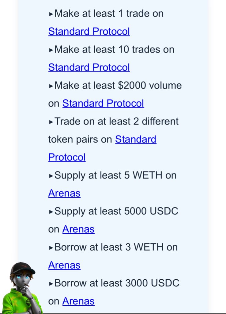 GM Somniacs, a new quest just dropped on the <a href="/Somnia_Network/">Somnia</a> quest Dashboard 

It’s time to put your DeFi skills to the test with Standard Protocol &amp; Arenas and stack up those rewards in the Onchain future

Here’s how to complete it ⇣

Step 1 - Standard Protocol
➺ Make at least