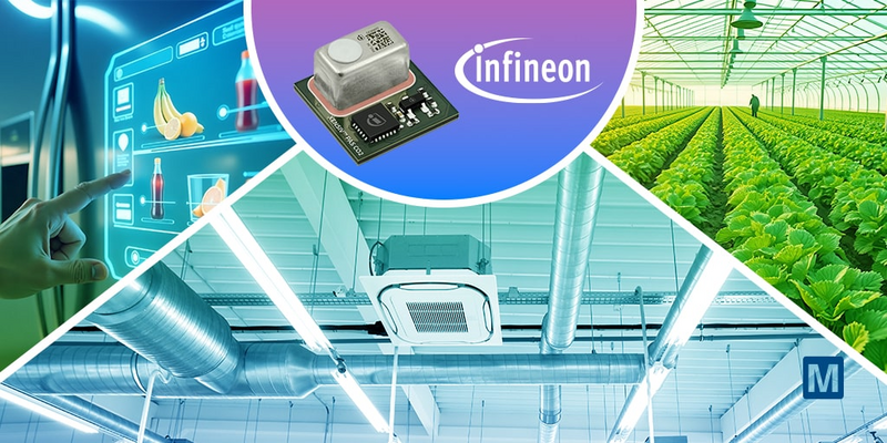 MouserElecEU's tweet image. Accurately measure CO₂ levels with the @Infineon XENSIV™ PAS CO₂ #sensor. 📏 Thanks to its compact design, it&apos;s easy to integrate, and the sensor improves comfort and #energy efficiency while reducing utility costs. 🙌 mou.sr/4miVgD9