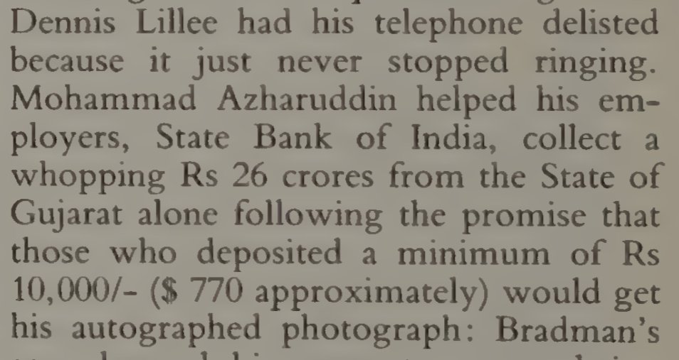 Have read this about Azharuddin somewhere also. Can't remember where though. Couldn't find anything about this on the web though. Would anyone know if this is true? <a href="/tintin1107/">Rameses</a> <a href="/elitecynic/">Kartik</a>