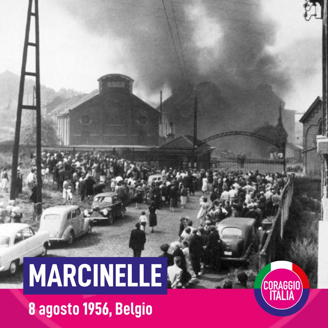 📌Giornata del Sacrificio del Lavoro Italiano nel Mondo. 

A Marcinelle l’#8agosto 1956 morirono 262 minatori, di cui 136 connazionali. 
Storie di coraggio e riscatto che vanno onorate portando avanti l'impegno per la sicurezza sul lavoro!
