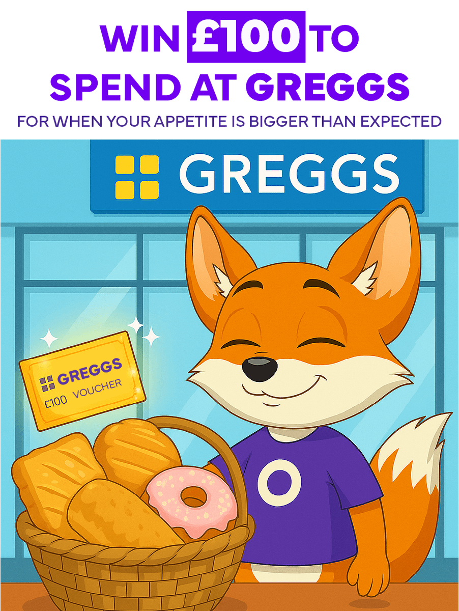🦊 Foxy Friday Giveaway! 🦊 Win a £100 Greggs Voucher – sausage rolls, steak bakes &amp; coffee on us! ☕🥐 To enter: comment your go-to Greggs order, tag a Greggs-loving friend &amp; follow <a href="/outfox_energy/">Outfox Energy</a>. Winner announced next Friday! #foxyfriday #giveaway #GreggsLove #sausageroll