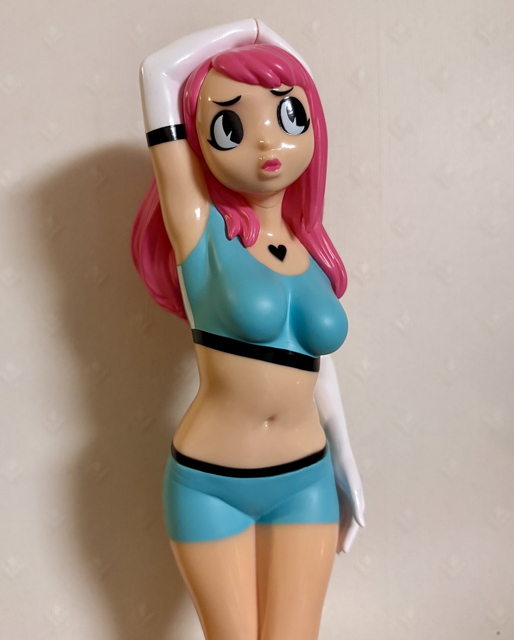 ナリトラ　秀峰銘　彩色獣骨彫刻　女人像　人物像　置物　C　8411 LIG】牧俊高 木彫彩色 女性像 特大52㎝ 美人像 置物 時代物 旧家