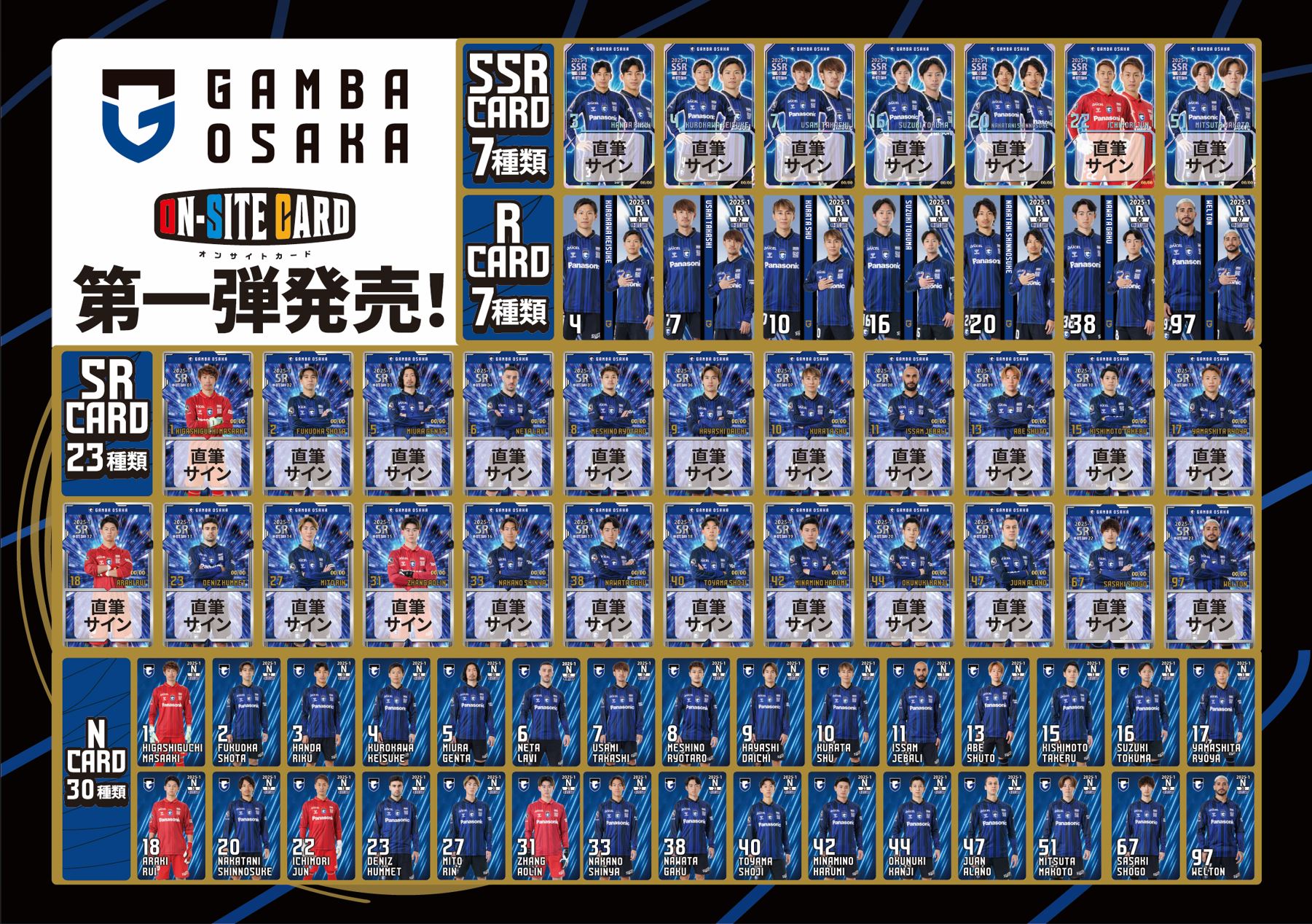 ガンバ大阪 オンサイトカード all_team_onsite_card_official on X: 
