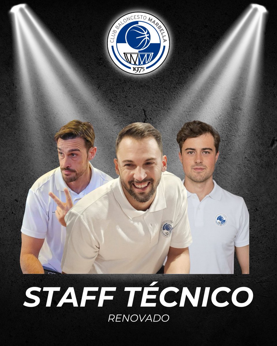 El CB Marbella mantiene la estabilidad en el banquillo con la continuidad de su equipo técnico:

🔹 Raimundo López de Vinuesa seguirá al frente del equipo por tercera temporada consecutiva como primer entrenador.
🔹 Miguel Ramírez Montesinos afrontará su segunda temporada como
