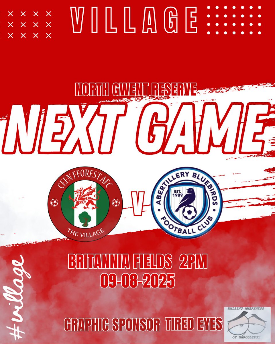 Cefn Fforest AFC (@cefnfforestafc) on Twitter photo 📝 No game for the first squad this weekend but the reserves are in action as we host <a href="/AberBluebirdsFC/">Aber Bluebirds FC</a> development squad. Kick off is 2pm at Britannia Fields so why not head over and support the lads🙌
#village🔴 📝 No game for the first squad this weekend but the reserves are in action as we host <a href="/AberBluebirdsFC/">Aber Bluebirds FC</a> development squad. Kick off is 2pm at Britannia Fields so why not head over and support the lads🙌
#village🔴