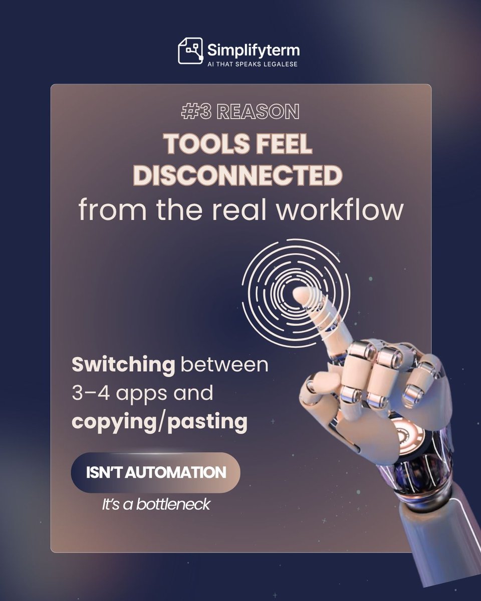 simplifyterm's tweet photo. Is your legal AI project set up for success — or quietly heading toward failure?
These 4 mistakes are more common than you'd think.
Let’s fix them before they happen.
📷 Read more ↓

#LegalTech #AICompliance #Simplifyterm
#LegalAI #Simplifyterm #AICompliance #HumanInTheLoop https://t.co/4Kl3WDy1qK