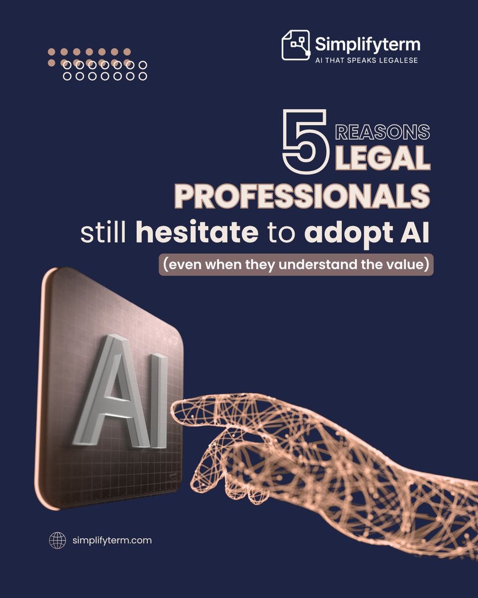 simplifyterm's tweet photo. Is your legal AI project set up for success — or quietly heading toward failure?
These 4 mistakes are more common than you'd think.
Let’s fix them before they happen.
📷 Read more ↓

#LegalTech #AICompliance #Simplifyterm
#LegalAI #Simplifyterm #AICompliance #HumanInTheLoop https://t.co/4Kl3WDy1qK