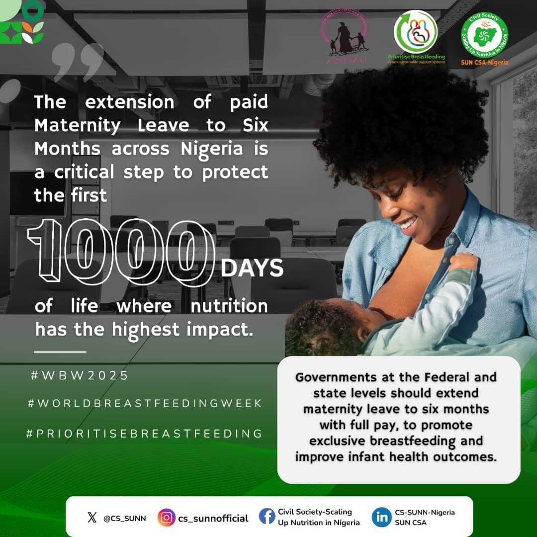 To policy makers at all levels!!!!!!

#WBW2025
#ASWHANWomen
#CSSUNN
#PrioritizeBreastfeeding