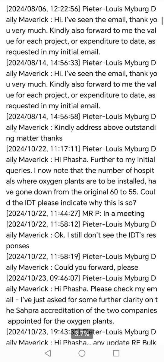 WhatsApp conversations are really telling 🤔 Daily Maverick needs to account #DailyMaverickExposed
#HandsOffTebogo
JusticeForTebogoMalaka