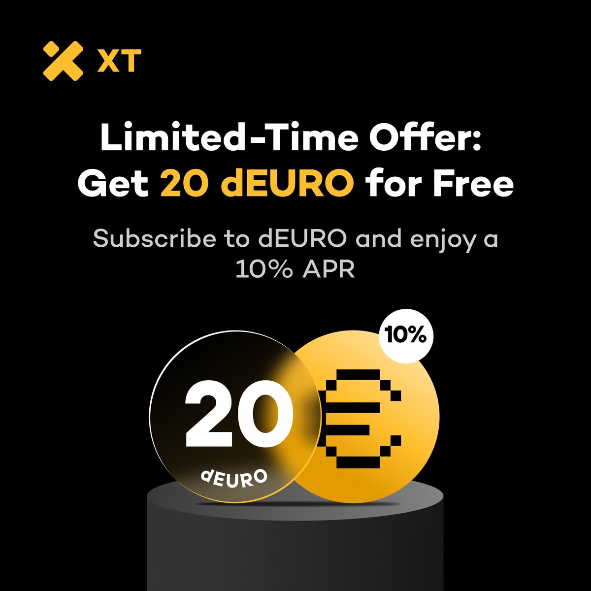 XT Exchange ๐ #BeyondTrade (@xtexchange) on Twitter photo ๐จ Limited-Time Offer! Earn 10% APR + Win from a 4,000 dEURO Giveaway! ๐ <a href="/dEURO_com/">dEURO.com - Decentralized Euro</a>
โ
Stake 100+ dEURO
โ
Enjoy 10% APR
โ
Receive a 20 dEURO airdrop
๐ฅ Only for the first 200 participants!
โฐ Aug 8, 08:00 โ Aug 15, 08:00 (UTC)
๐ Join now: xt.com/en/activity/dEโฆ
#XT ๐จ Limited-Time Offer! Earn 10% APR + Win from a 4,000 dEURO Giveaway! ๐ <a href="/dEURO_com/">dEURO.com - Decentralized Euro</a>
โ
Stake 100+ dEURO
โ
Enjoy 10% APR
โ
Receive a 20 dEURO airdrop
๐ฅ Only for the first 200 participants!
โฐ Aug 8, 08:00 โ Aug 15, 08:00 (UTC)
๐ Join now: xt.com/en/activity/dEโฆ
#XT