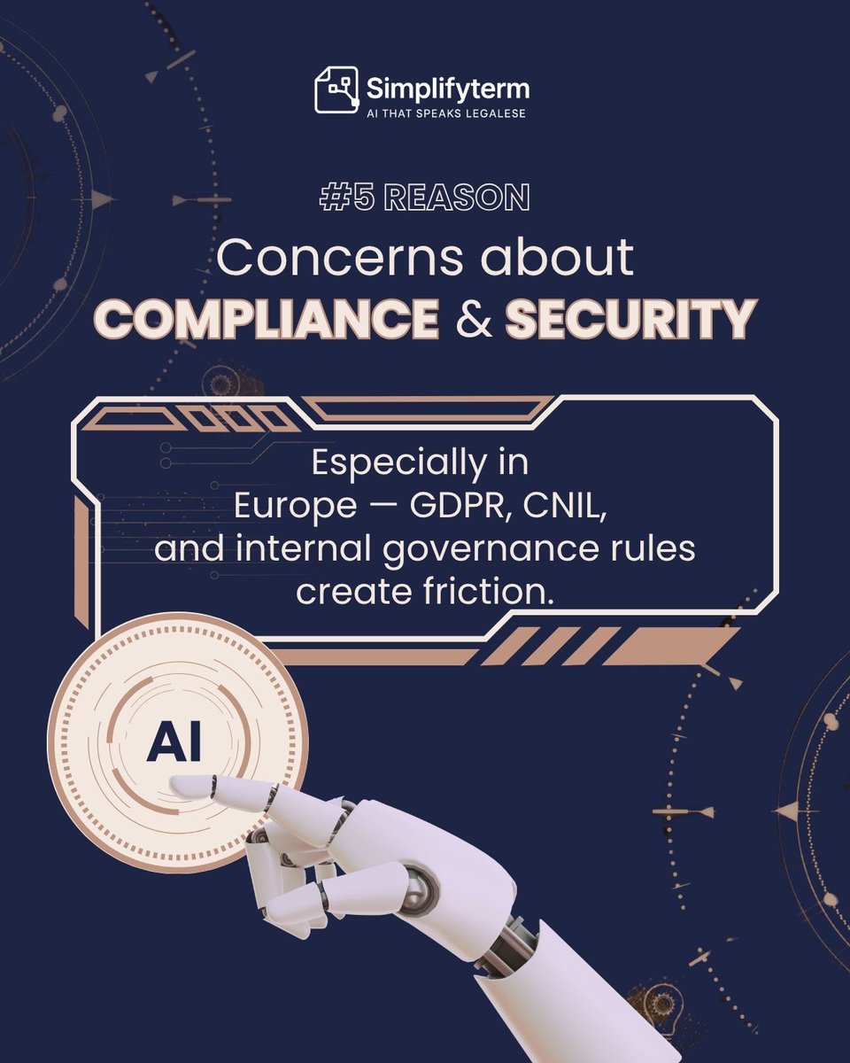 simplifyterm's tweet photo. That’s why at Simplifyterm, we don’t just “install AI”. We help legal teams build long-term AI capability — from training to security governance.  

📌 Learn more: https://t.co/TG7tazmGtR
#LegalTech #AICompliance #Simplifyterm
#LegalAI #Simplifyterm #AICompliance #HumanInTheLoop https://t.co/e238LTNjWi