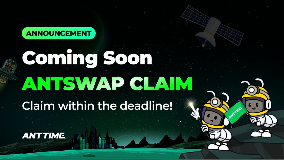 📢 Get Ready! Claim Period is approaching.

For everyone who applied for the ANTSWAP, it's almost time to claim your USDT rewards!

🗓️ Claim Period (UTC+0)
Starts: August 11, 2025 (Mon) at 07:00
Ends: August 13, 2025 (Wen) at 00:00

🔥 Set a reminder so you don't miss out on your