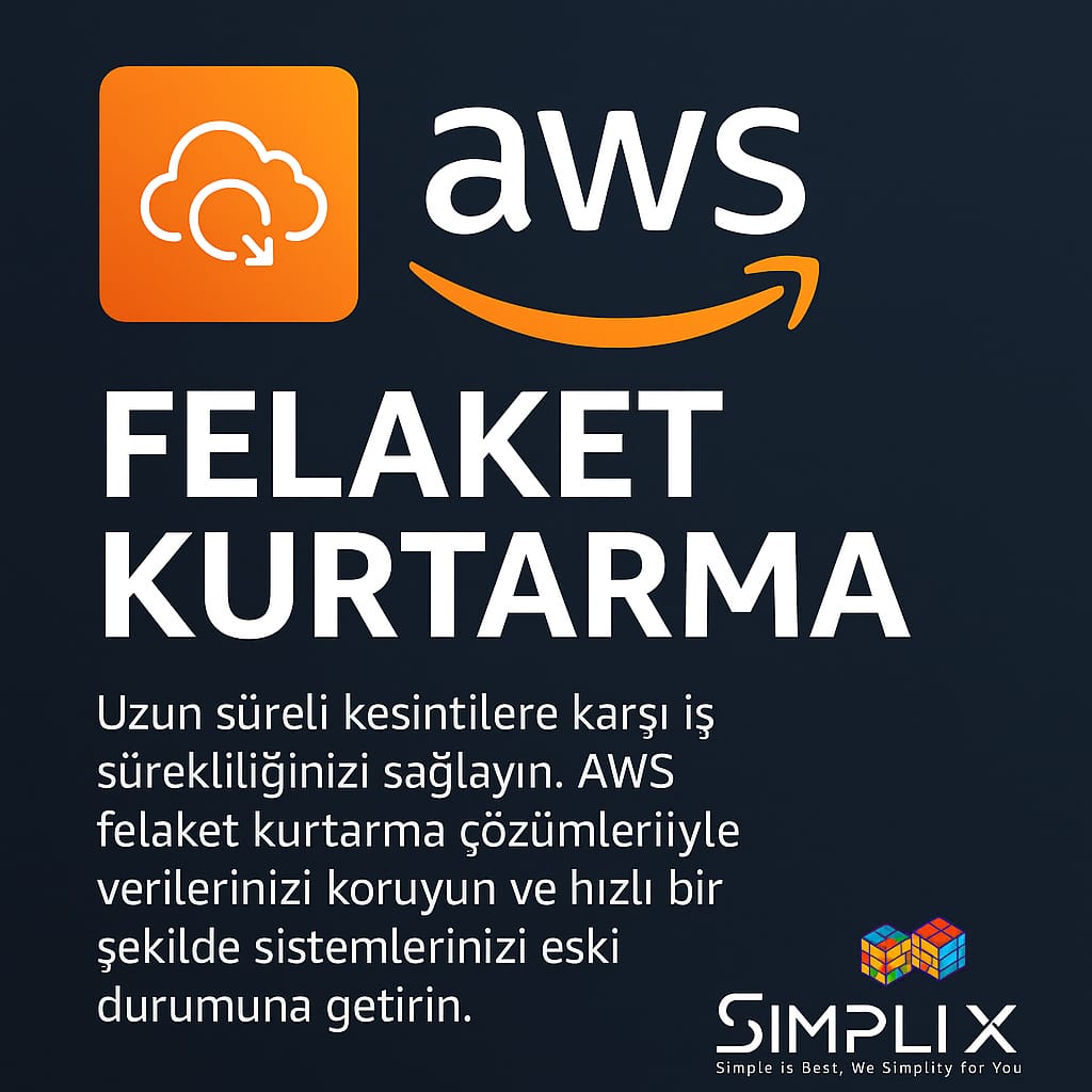 #SimpliX ile İş Sürekliliğinizi Güvence Altına Alın
Dijital dünyada kesinti demek; zaman kaybı, maliyet artışı ve müşteri memnuniyetsizliği demektir. İşte tam da bu noktada, #AWS’nin güçlü felaketten kurtarma (#DisasterRecovery) çözümleri devreye giriyor.

tinyurl.com/simplixaws