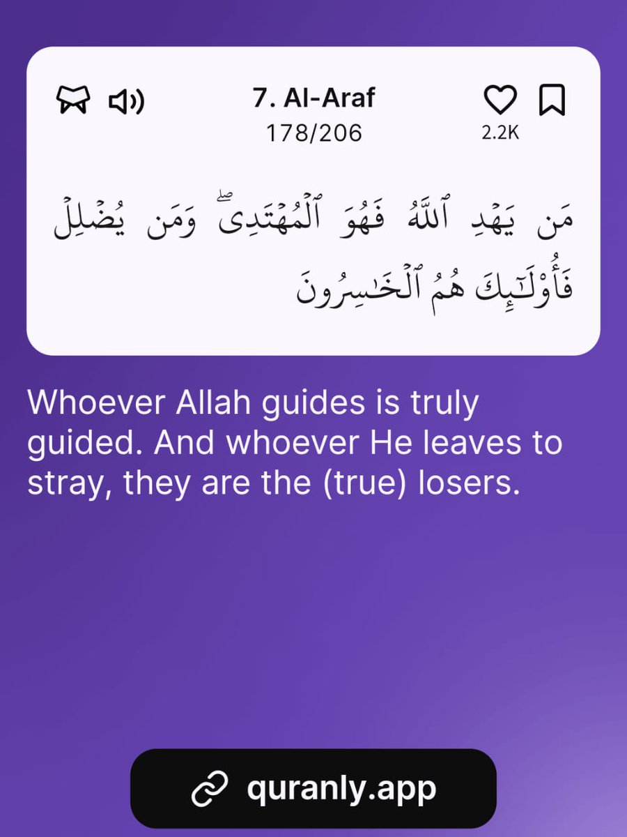Al_quraan114's tweet photo. -Al Qur’aan {7:178}

Download the Quranly App https://t.co/Fa0u1zISNx