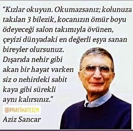 Aziz Bey'e selam olsun.