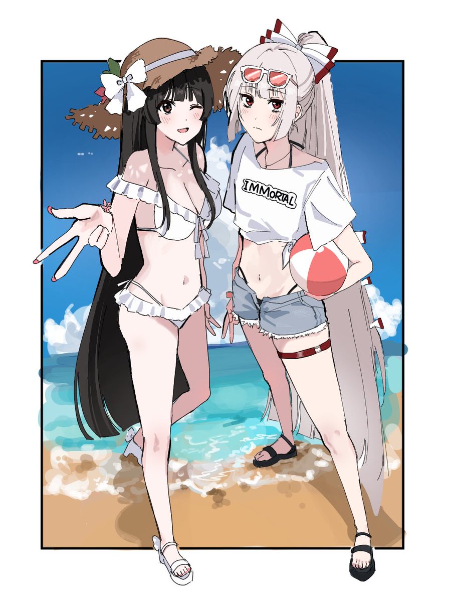 jyazo___pic's tweet image. #てるもこ 　Summer！