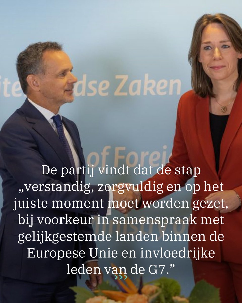 „Wij worstelen nog met de vraag wat we moeten doen. Daar ben ik open over”, zei Kamerlid Derk Boswijk eerder over het onmiddellijk erkennen van Palestina. Zou het CDA zich voegen bij de voorstanders, dan is een Kamermeerderheid in zicht volgens peilingen.

rd.nl/artikel/111666…