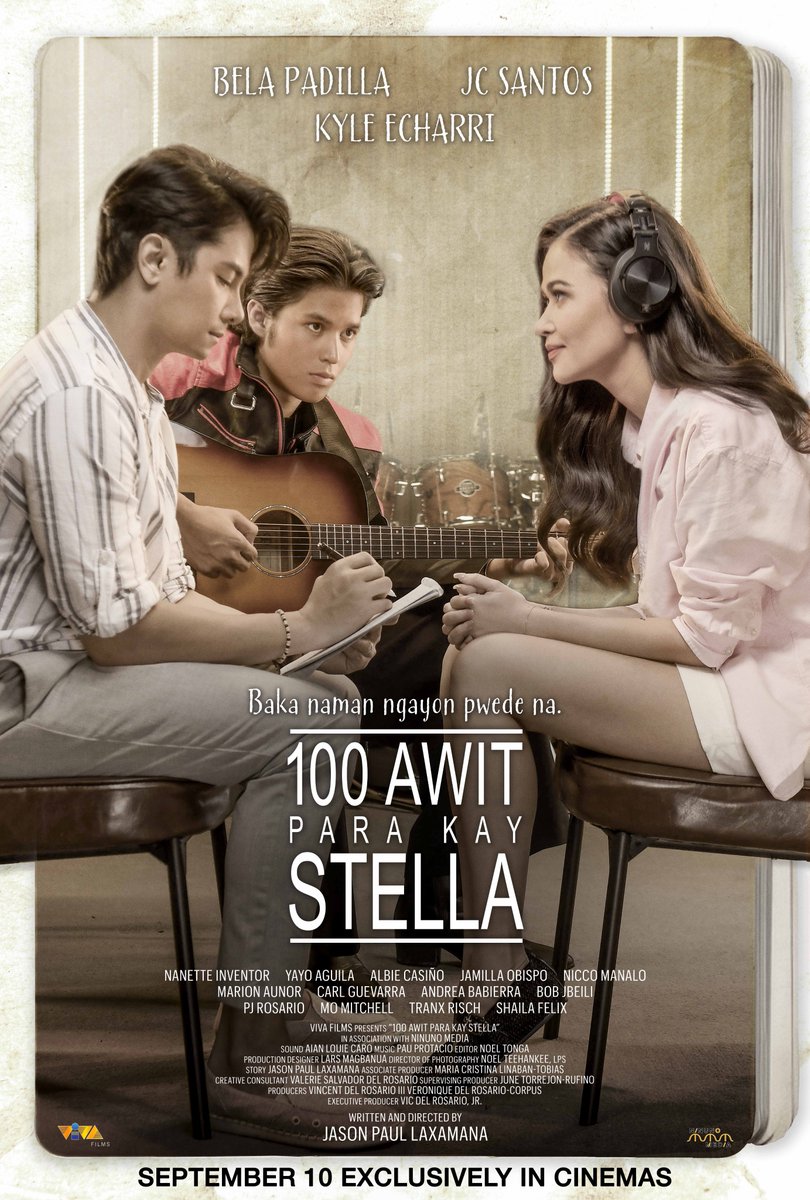 VIVA_Films's tweet photo. Baka naman ngayon pwede na?

After 8 years, here's the much-awaited sequel to #100TulaParaKayStella.

#100AwitParaKayStella 
SEPTEMBER 10 EXCLUSIVELY IN CINEMAS

#BelaPadilla #JCSantos #KyleEcharri https://t.co/RYAsizJg4U