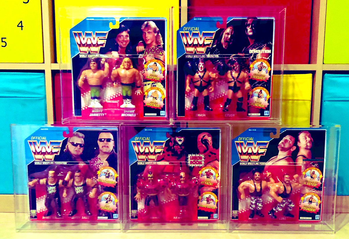 #hWoFigureFriday this week is a Tag Team special 

Using Hasbro figures only, how many different recognised Tag Teams can we make? 

Don’t forget to Tag us in your posts 🥁

#hWo #FigureFriday #TagTeamWrestling