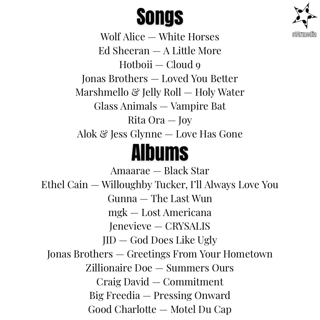 New Music Friday (Aug/8)