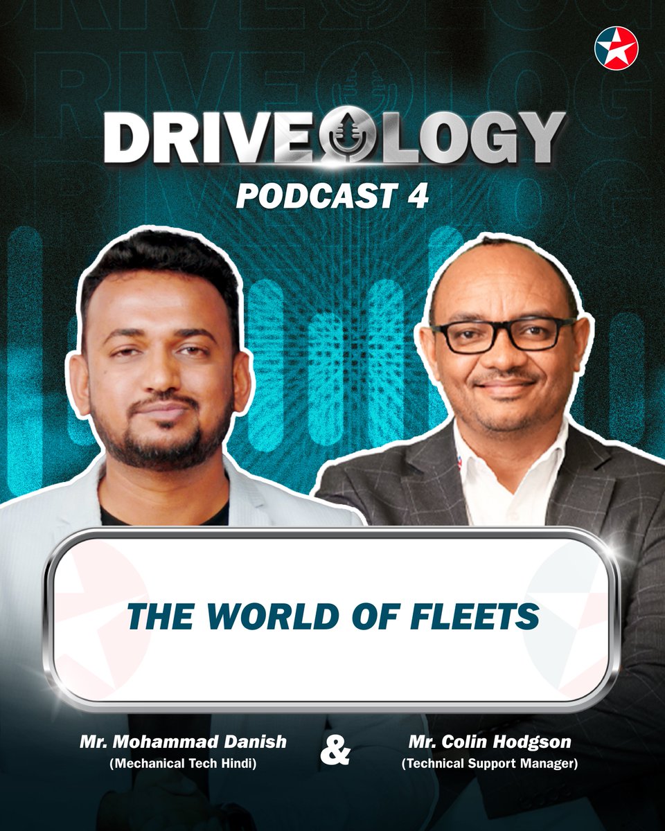 CaltexIndia's tweet image. Coming soon: The World of Fleets.​
In-depth conversations with ourtechnical expert, Colin Hodgson. ​Proven solutions for your fleet.​

#Caltex #CaltexIndia #CaltexLubricants #CaltexYaaniCommitment ​#Driveology #DriveologyPodcast​ #FleetManagement #FleetManagers #FleetPodcast