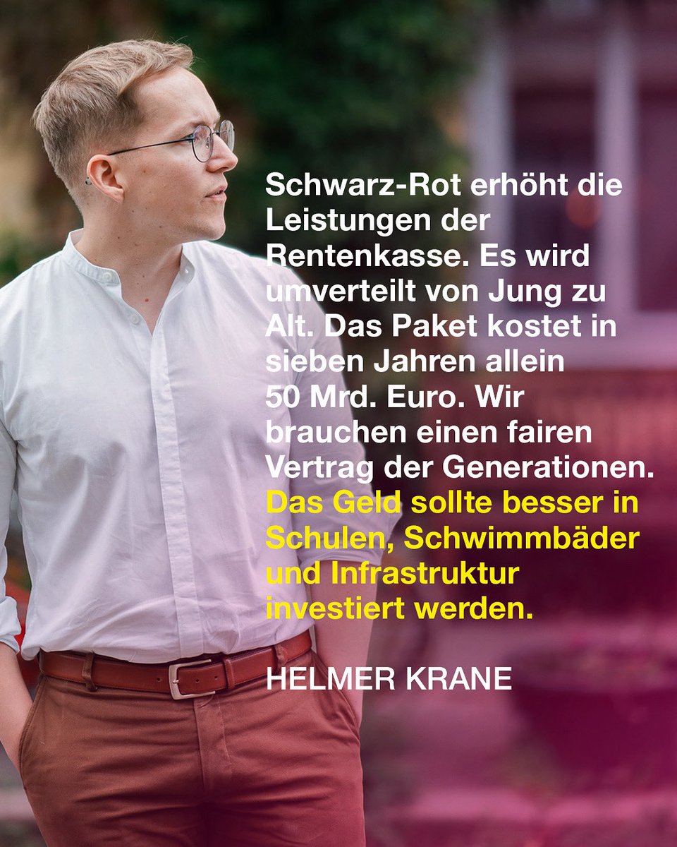 Die Koalition gefährdet mit dem Rentenpaket unsere Zukunft und den Frieden in der Gesellschaft.