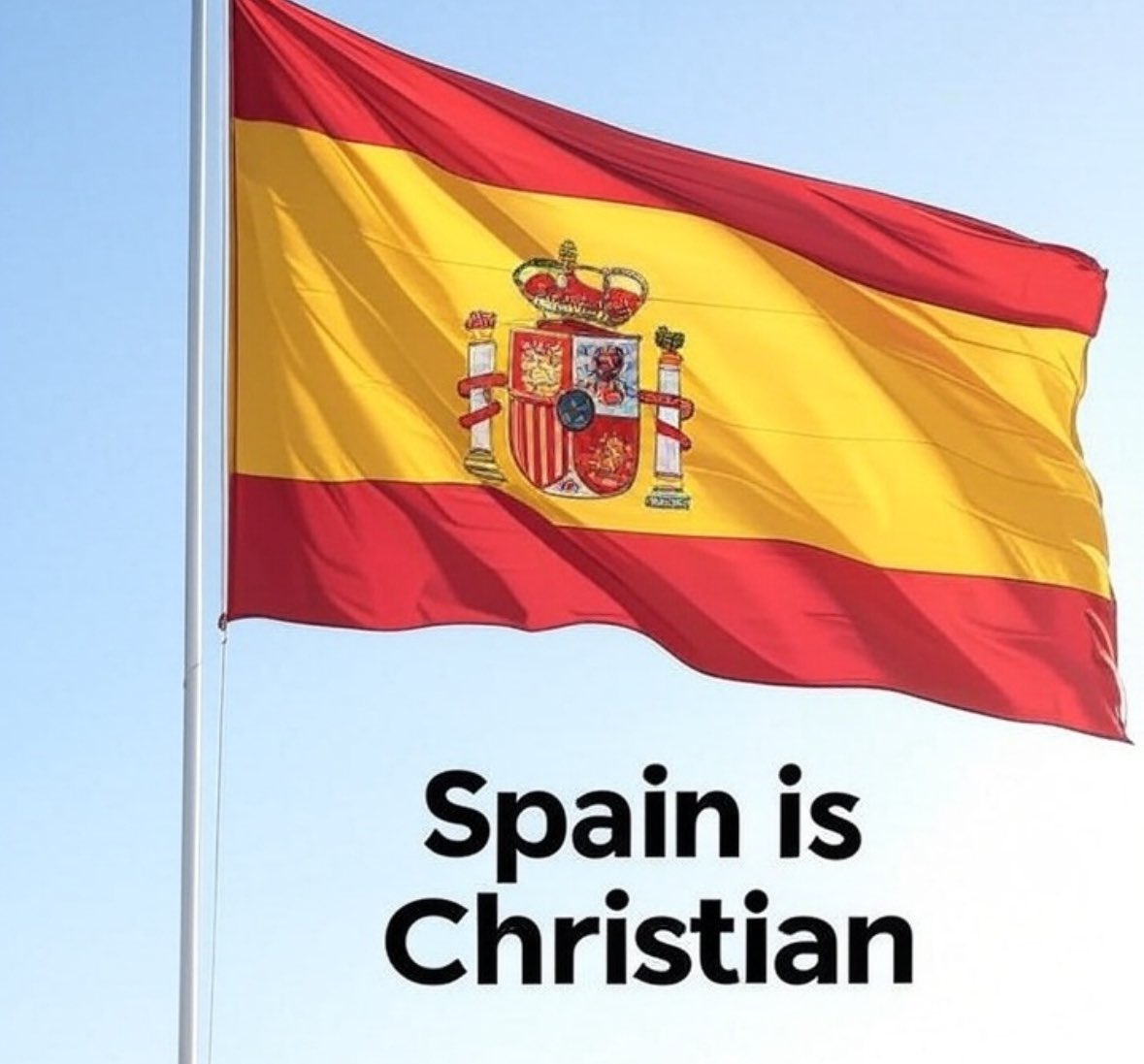 Several towns just banned Muslim festivals like Eid in public spaces.
Backed by far-right Vox, the ruling party declares: “Spain is and will forever be the land of Christian people.”