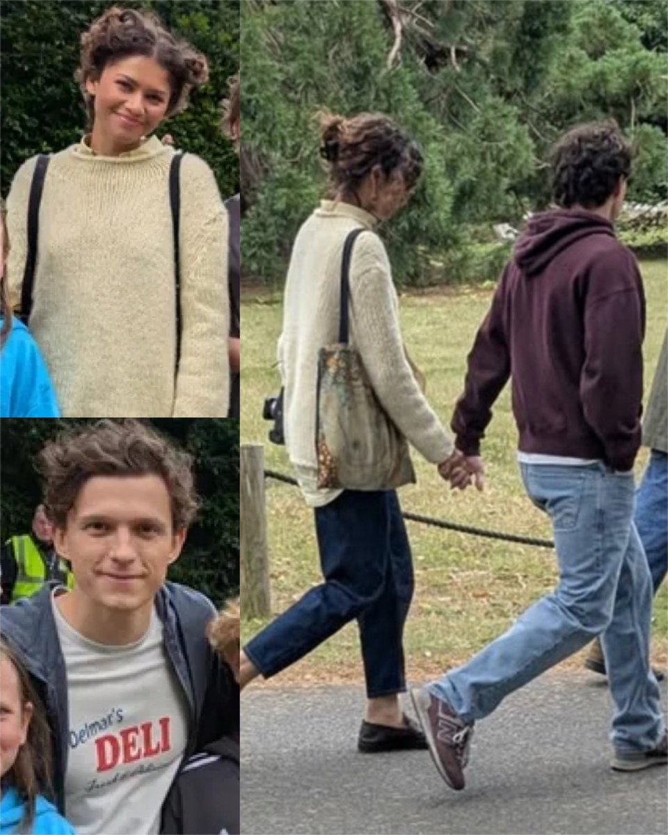 spideyupdated's tweet photo. Tom Holland and Zendaya on the set of #SpiderManBrandNewDay! https://t.co/F7OLFvmpM5