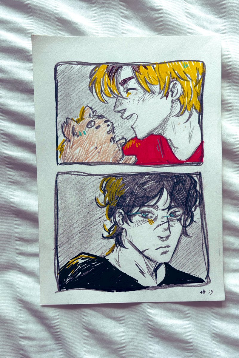 irl friend drew me the cutest jerejean art i feel so privileged to have artist friends ☝️