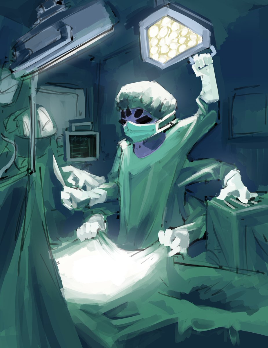 here, muffet in nurse (or doctor, i'm not really sure) outfit