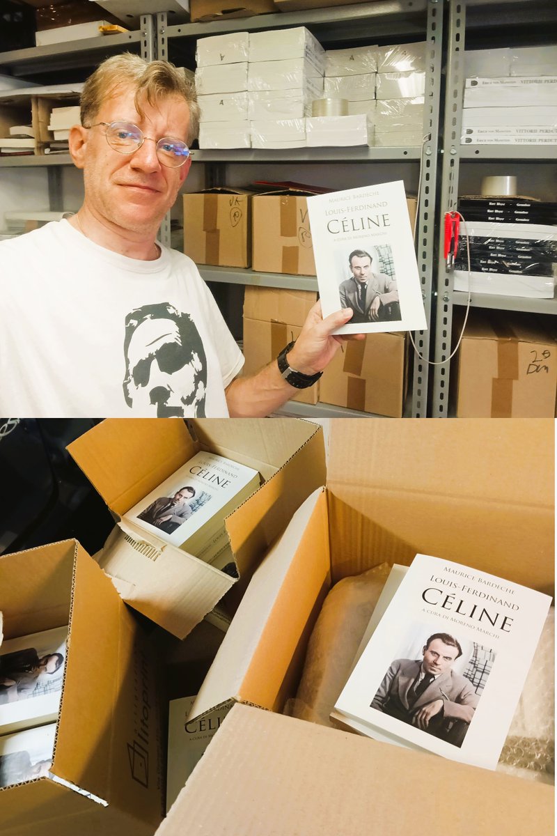 Altro riordino in partenza per il distributore del bel saggio-biografia "Louis-Ferdinand Céline" di Maurice Bardèche, a cura di Moreno Marchi! Ordinabile in libreria e online su Amazon e IBS: amzn.to/4ms4dKs
#louisferdinandcéline #céline #libri #books
