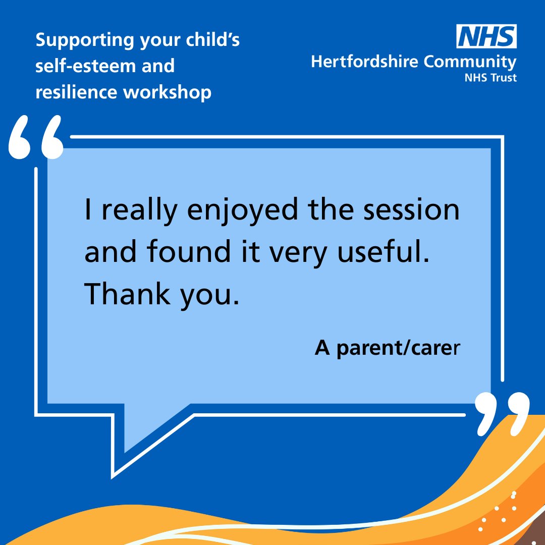 📣 Want to help develop your child's emotional literacy? 🙂
Our FREE online workshops are aimed parents and carers of children aged 5–19 and for adolescents in Herts.
📆 The next session on Tuesday (12 August) at 10.00am.
👉 Book here: eventbrite.co.uk/e/developing-y…
#ParentSupport