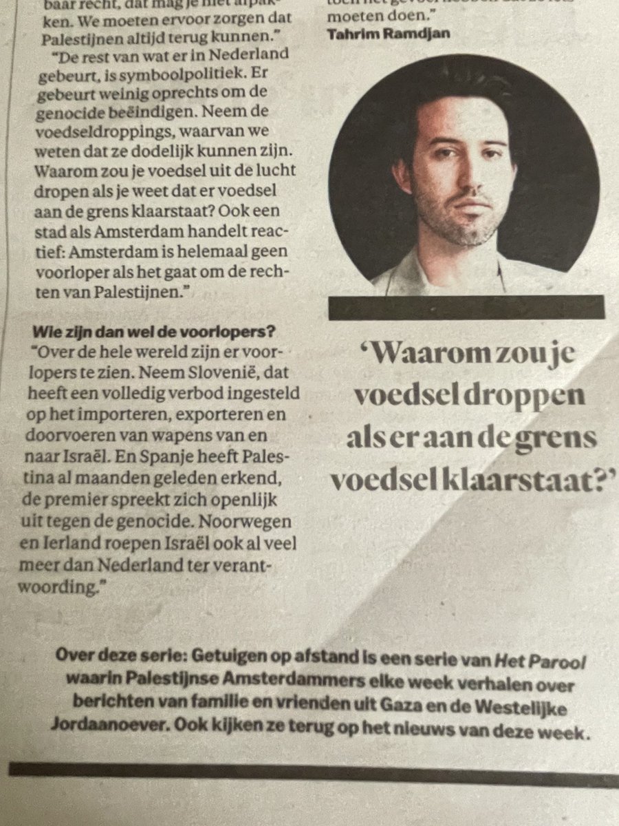 MaartenLimper's tweet photo. Als je in een oorlog wekelijks - nota bene op de pagina ‘Nieuws’ - totaal eenzijdig mensen feitenvrij en vingerwijzend leeg laat lopen, dan is dat simpelweg propaganda #parool
In dit pareltje wordt zelfs de 2e intifada als gruweldaad van Israël benoemd.
#hetparool #cidi https://t.co/2jaAyHWAjv