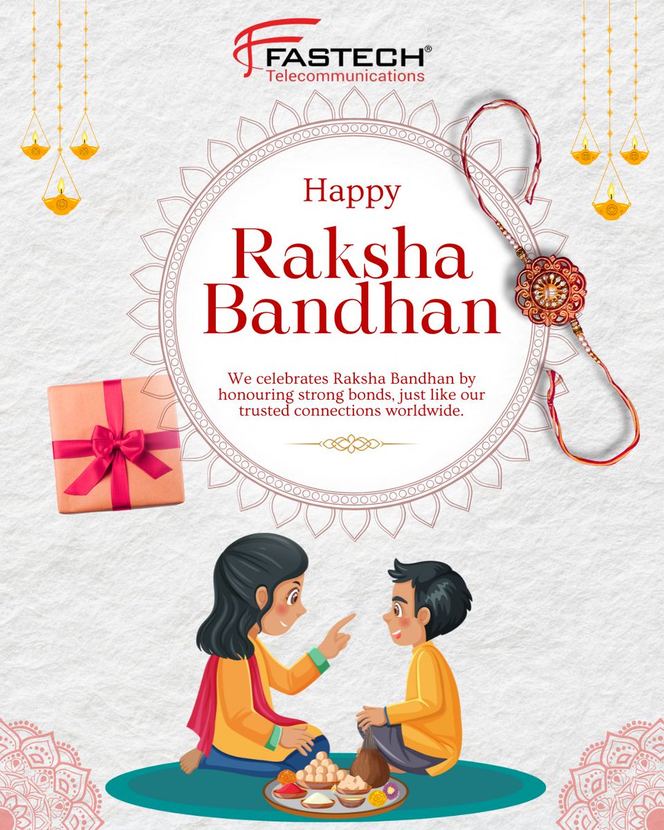 fastech_T's tweet image. Strong bonds. Trusted connections. Happy Raksha Bandhan from Fastech! 💫&quot;

&quot;This Raksha Bandhan, we celebrate love, trust, and lasting connections. ❤️ #Fastech&quot;
