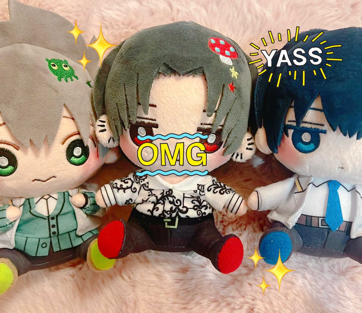 ⭐️憂炎おぬいについて⭐️
監修の際、サングラスを糸で表現するお話もあったのですがキャストオフできた方が2度楽しめるんじゃないかなっとプラ縫い付けにしていただきまして☺️
外したはいいものの不器用すぎてまた縫い付けるの難しいからもう一つ買わせていただきます…🤦‍♀️
ﾖｯ宣伝上手‼️🙌