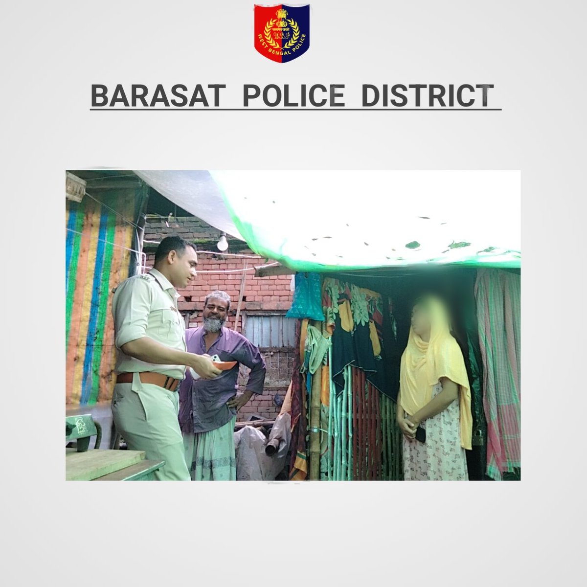 "Barasat Police District supports bright student's dreams! 💡📚 Provided financial aid for M.A. admission to a deserving student from a needy family. Empowering education, empowering futures! 💙 #EducationForAll 
#BarasatPoliceDistrict #Barasat #WestBengalPolice4U #WeCareWeDare