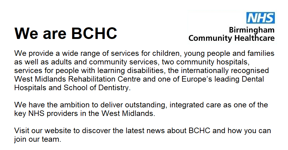 BCHC Recruitment tweet media