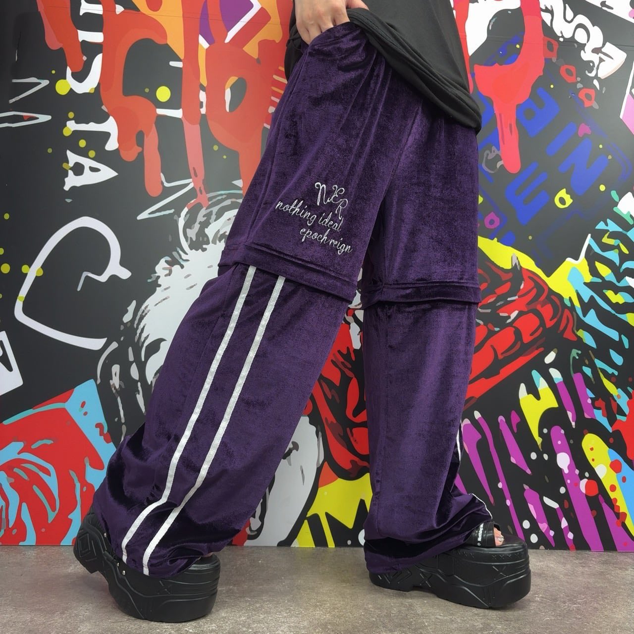 NieR パンツ パンツ NieR STYLISH GRAY SARROUEL PANTS パンツ NieR