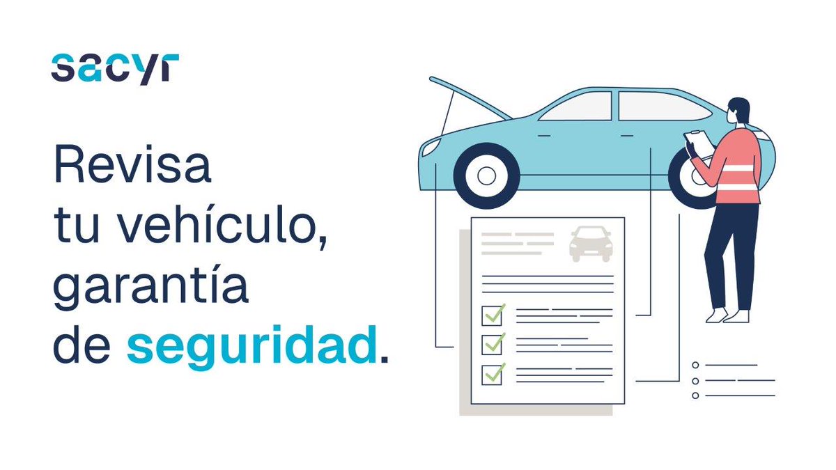 🚗¡Pon a punto tu vehículo antes de un viaje!

📅En estas fechas, a los trayectos diarios en coche se suman los festivos, fines de semana o vacaciones. Por ello, nuestra campaña de #CulturaPreventiva de agosto se centra en la importancia de revisar nuestro vehículo.

#SomosSacyr