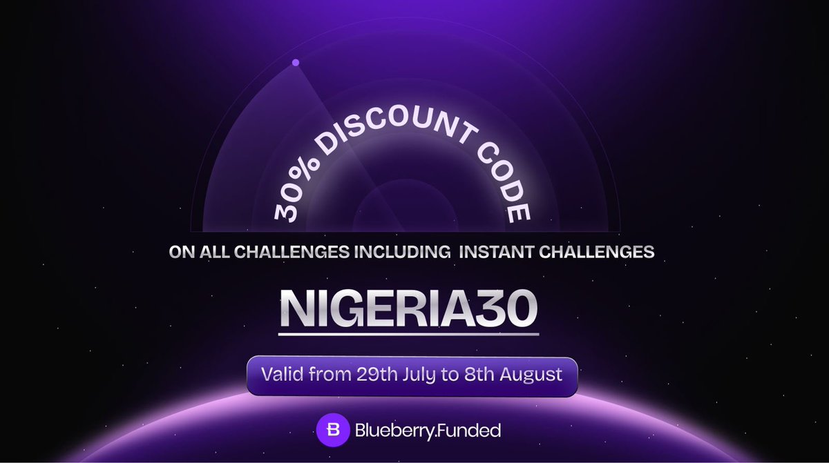 You don’t blow accounts because of bad trades

You blow them trying to avoid losses

It’s the end of a trading week and our 30% discount ends today.

Use NIGERIA30 to get 30% off

🎙️Forex 

🎙️Stocks 

🎙️Synthetic 

🎙️Instant Funding Challenges 

 Blueberry Funded🫐 

Trusted by