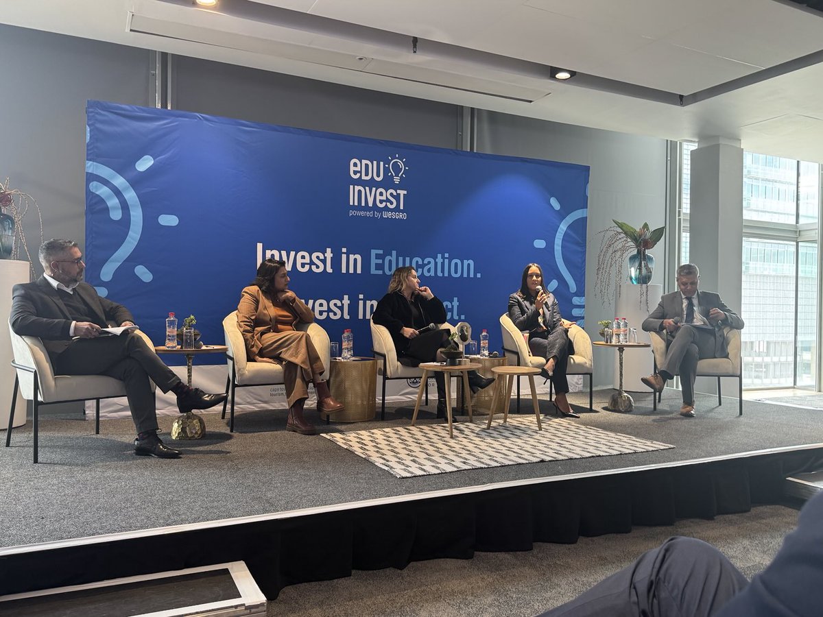 Panel discussion on finding the right channels to invest in education. Where does education feature in corporate SA’s responsibilities and capabilities?  #EduInvest #InvestInEducation2025