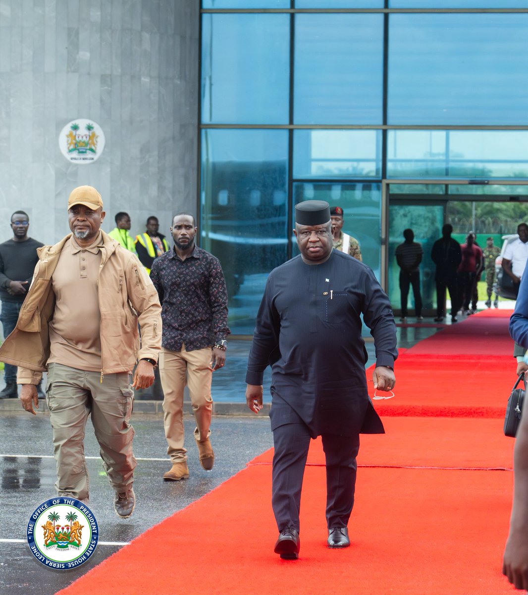 Presidency | Sierra Leone 🇸🇱 (@presidency_sl) on Twitter photo His Excellency <a href="/julius_maadabio/">Julius Maada Bio</a> has embarked on his inaugural regional visit as Chairperson of the ECOWAS Authority of Heads of State and Government, marking an important step in fostering collaboration and strengthening partnerships within the region. His Excellency <a href="/julius_maadabio/">Julius Maada Bio</a> has embarked on his inaugural regional visit as Chairperson of the ECOWAS Authority of Heads of State and Government, marking an important step in fostering collaboration and strengthening partnerships within the region.