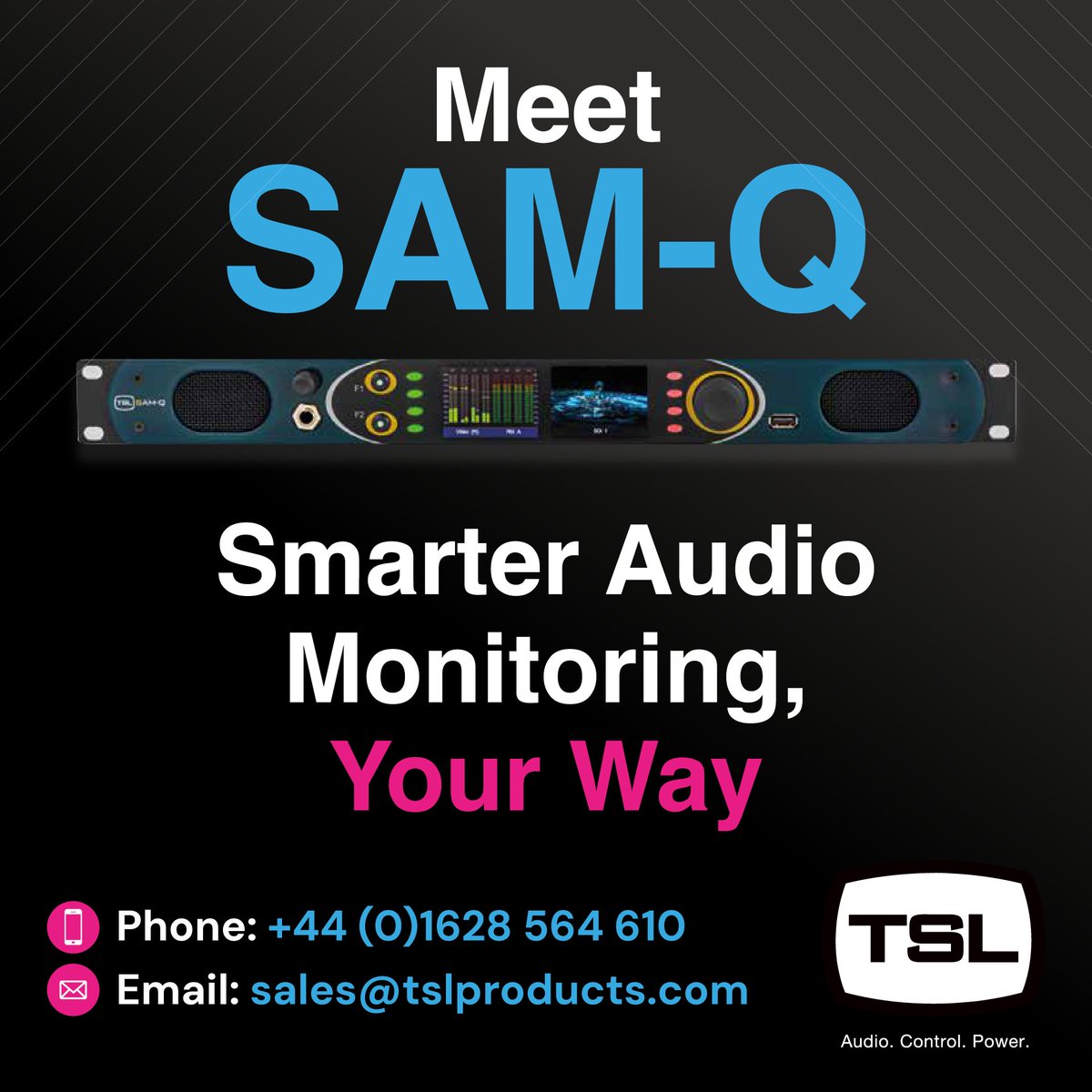 TSL_Products's tweet image. Need flexible audio monitoring?
SAM-Q adapts to your workflow, skillset &amp;amp; setup — with optional licences and multiple ioerator modes.
Let’s make your monitoring smarter.
📞 Book a call: outlook.office.com/owa/calendar/C… 
#SAMQ #AudioMonitoring #TSL