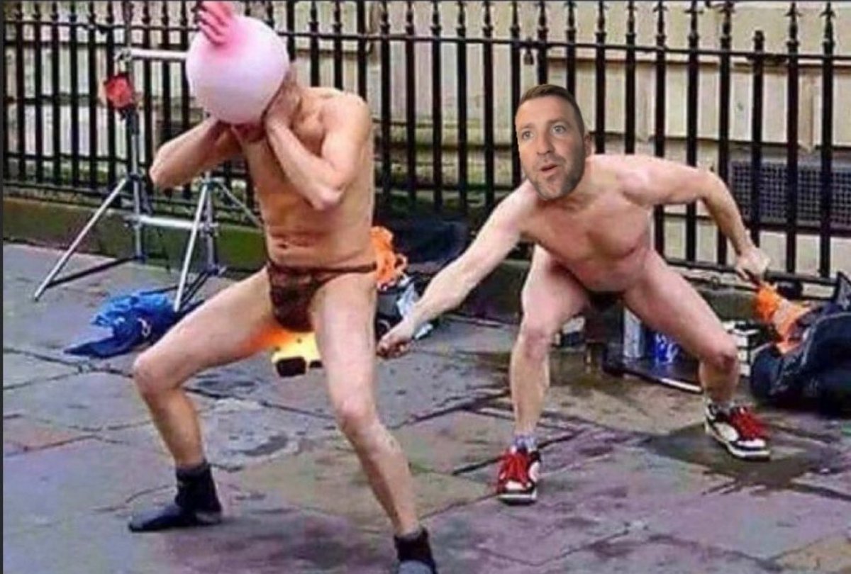 ‘Dangerous Dave’ was seen down Penzance High Street taking it to the establishment.