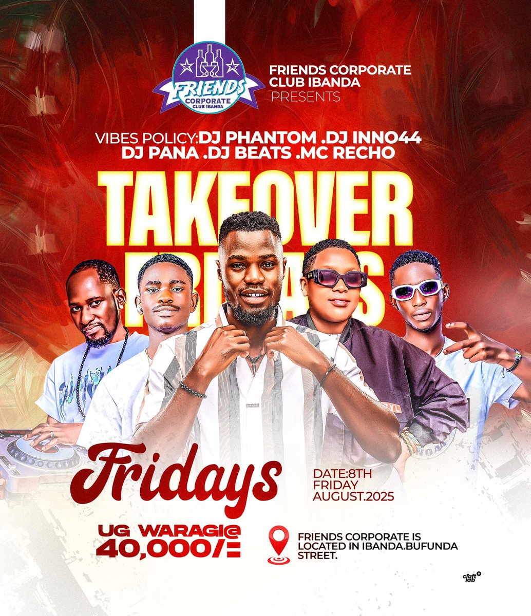 Friday for Ibanda people 

See you tonight at Friends corporate club  <a href="/RechoMc1/">The 🎤 chic</a>