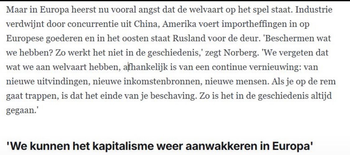 ‘Strategische autonomie is een gevaarlijk idee’. De Zweedse historicus en liberaal <a href="/johanknorberg/">Johan Norberg</a> schopt in n interview met Hollands Welvaren tegen heilige Nederlandse huisjes. Gegarandeerd pensioen, zoals AOW? Slecht. Migratie? Cruciaal. Te lezen in mijn nieuwsbrief, link in bio