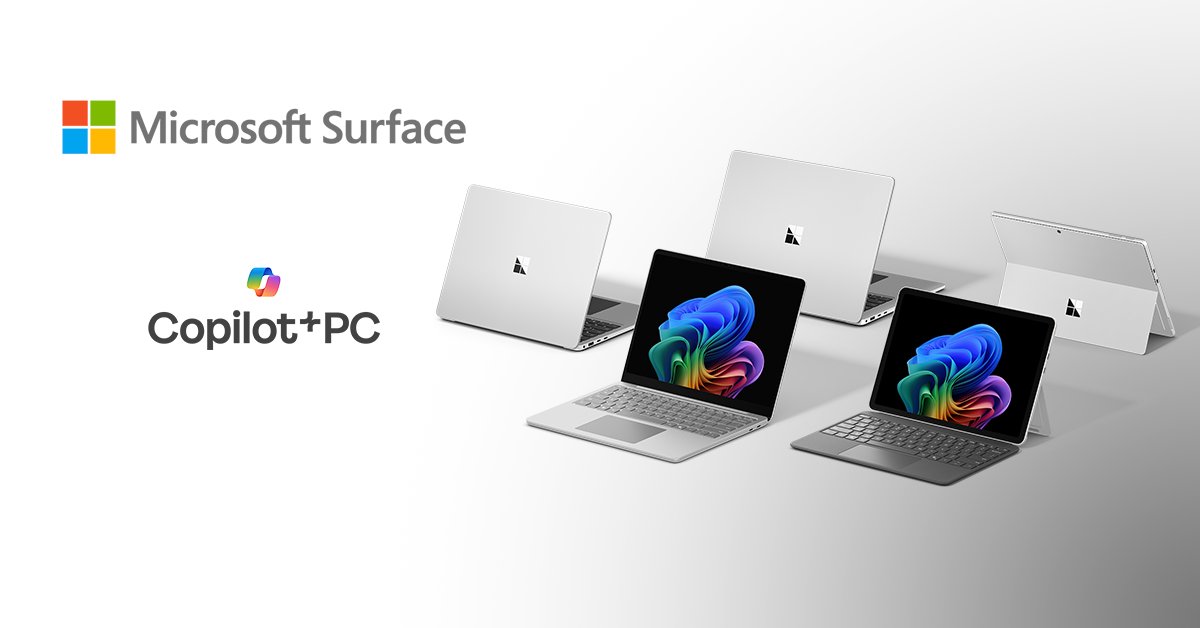 TibosSolutions's tweet image. Venture where opportunity leads.

With TIBOS + Microsoft, get the Surface Pro 12&quot; &amp;amp; Surface Laptop 13&quot; — Copilot+ PCs built to move, work, and win.

DM us for best price.

#TIBOS #SurfaceForBusiness #CopilotPC #AIProductivity #TechThatWorks